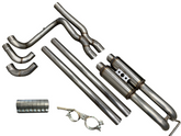 Speed Engineering 2007 to 2019 Silverado Sierra true dual exhaust crew cab axle exit stainless 3 inch system