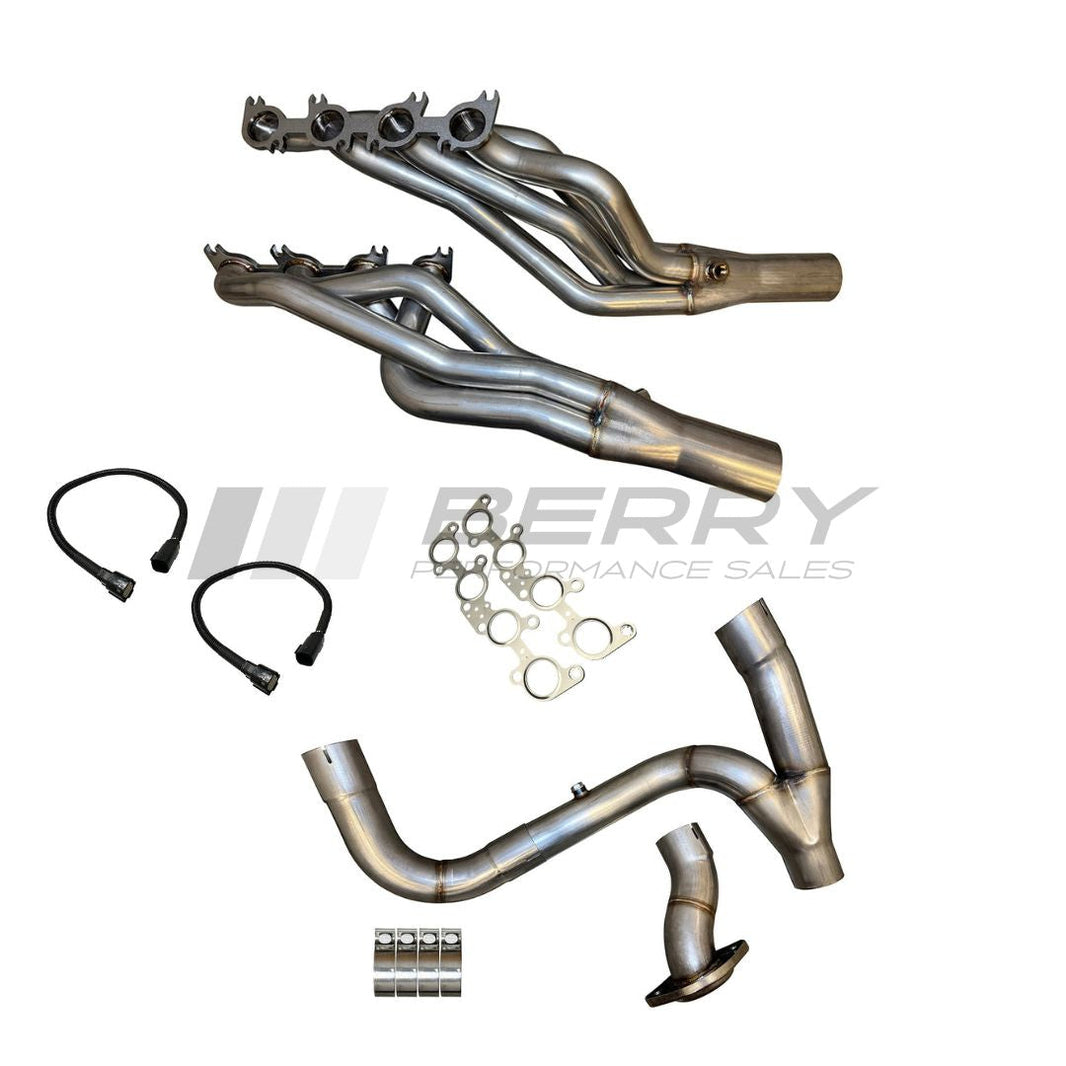 Speed Engineering 2011–2025 Ford F-150 5.0L Coyote 1-7/8 longtube headers and Y-pipe full kit square o2