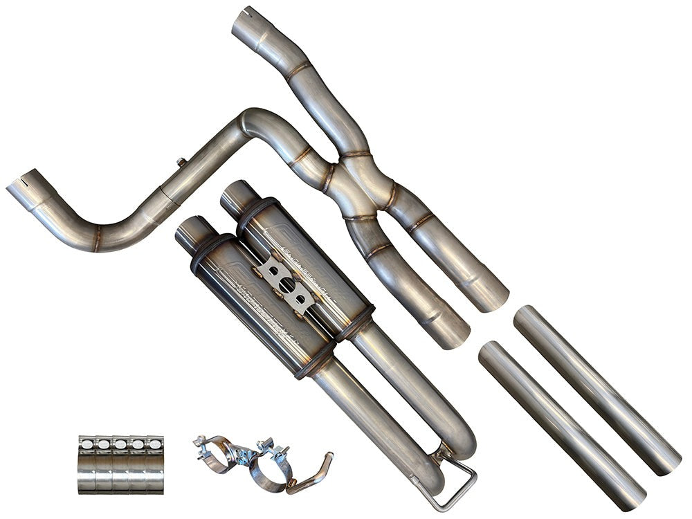 Speed Engineering 2011-2025 Ford F150 5.0L Coyote true dual exhaust kit single cab axle exit stainless system