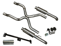 Speed Engineering C10 true dual exhaust kit 1973 1987 LS LT swap axle exit stainless performance exhaust system