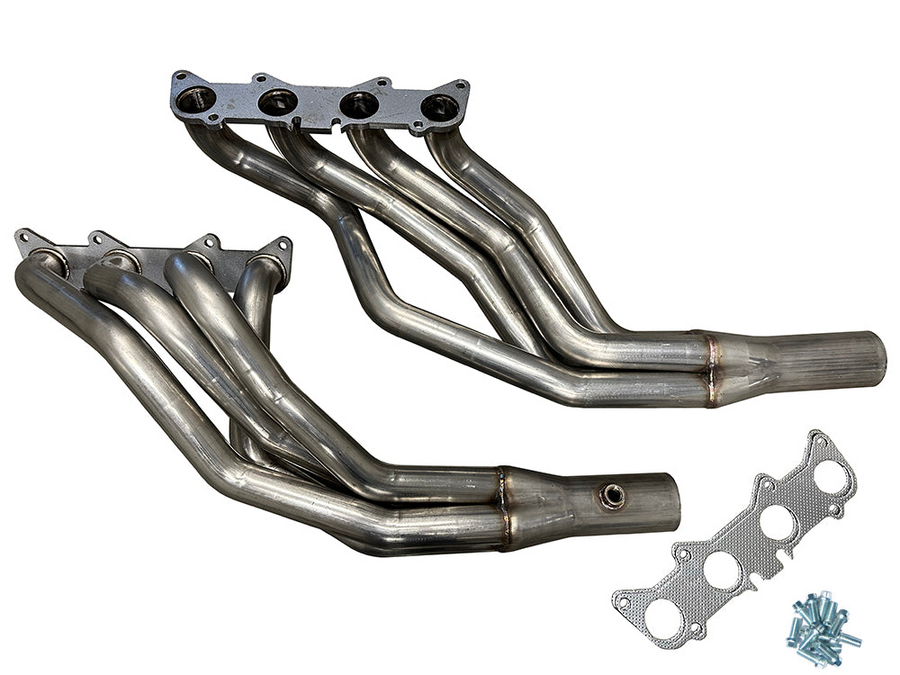 Speed Engineering Coyote swap longtube headers 1979 1993 Fox Body Mustang 5.0 Coyote stainless exhaust conversion