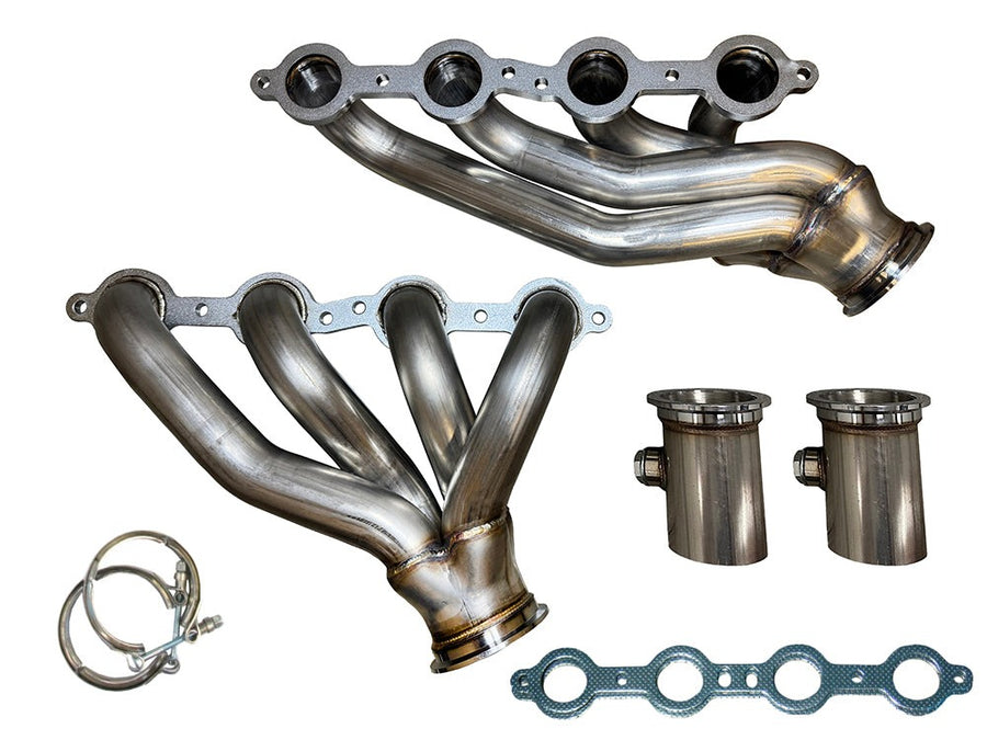 Speed Engineering LS swap shorty headers Bel Air Camaro Nova LS1 LS2 LS3 LS6 LSA stainless exhaust headers