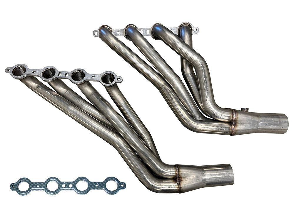 Speed Engineering LS swap 2 inch longtube headers 1988 1998 K1500 4WD truck stainless exhaust conversion