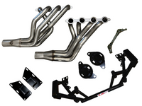 Speed Engineering LS swap longtube headers with AJE K-member 1979 2004 Mustang LS1 LS3 LSA swap kit