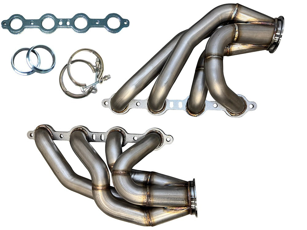 Speed Engineering LS Turbo Headers Truck Series forward facing upward LS truck turbo manifolds stainless steel