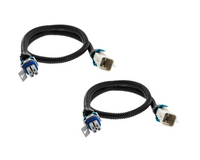 Speed Engineering 24 inch white square O2 extension pair for GTO G8 CTS-V plug and play harness