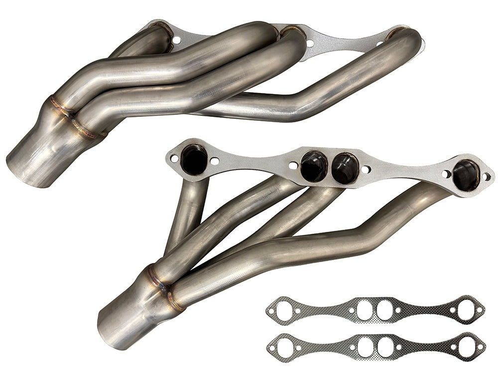 Speed Engineering SBC 1-5/8 mid-length headers universal fit 305 350 small block Chevy stainless exhaust headers