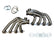 Speed Engineering universal LT 1-3/4 turbo headers forward facing upward LT1 LT4 stainless turbo manifolds