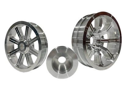 CVF Racing billet pulley kit, 3-piece for Subaru EJ series engines, SUBARU-3KIT