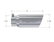 Exhaust Tail Pipe Tip 5 Inch O.D. Angled Rolled End 4 Inch Inlet 12 Inch Length T304 Stainless Steel MBRP
