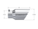 Exhaust Tail Pipe Tip 6 Inch O.D. Dual Wall Angled 4 Inch Inlet 12 Inch Length T304 Stainless Steel MBRP
