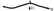 TCI Automotive GM TH350/400/200/2004R Black Transmission Dipstick. 743860