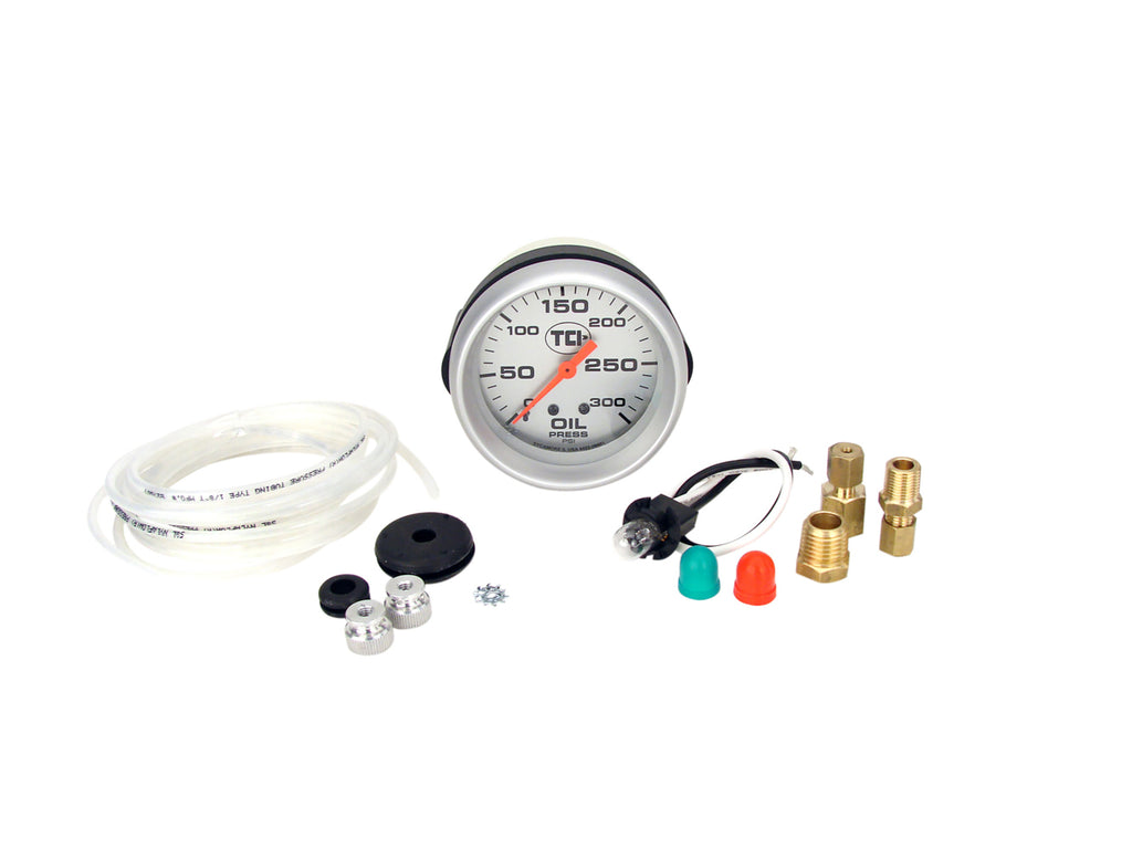 TCI Automotive Pressure Gauge 2-5/8 Transmission Silver Face 801101