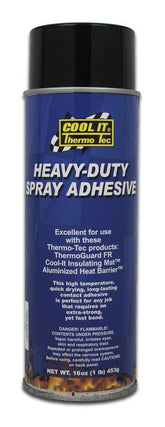 Thermo-Tec Products Heavy Duty Spray Adhesive; 16 oz.; Black; 12005