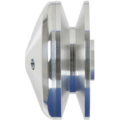 CVF Racing polished billet alternator pulley for Toyota Land Cruiser FJ40 F and 2F engines, TLC1ALT