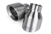 Double-Walled 4 Inch Slash-Cut Tips (Brushed) Set of 2 Fits Universally on Various APR Exhaust Systems APR