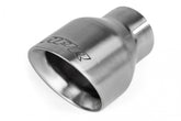 Double-Walled 4 Inch Slash-Cut Tips (Brushed) Set of 2 Fits Universally on Various APR Exhaust Systems APR