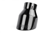 Double-Walled 4 Inch Slash-Cut Tips (Polished Diamond Black) Set of 2 Fits Universally on Various APR Exhaust Systems APR