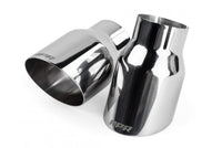 Single-Walled 3.5 Inch Slash-Cut Tips (Polished Silver) Set of 2 Fits Universally on Various APR Exhaust Systems APR