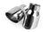 Single-Walled 3.5 Inch Slash-Cut Tips (Polished Silver) Set of 2 Fits Universally on Various APR Exhaust Systems APR