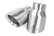 Double-Walled 3.5 Inch Slash-Cut Tips (Brushed Silver) Set of 2 Fits Universally on Various APR Exhaust Systems APR