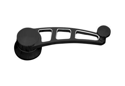 CVF Racing Black Diamond Angled Design billet window crank handles, universal fit, BD-WC-2-KIT