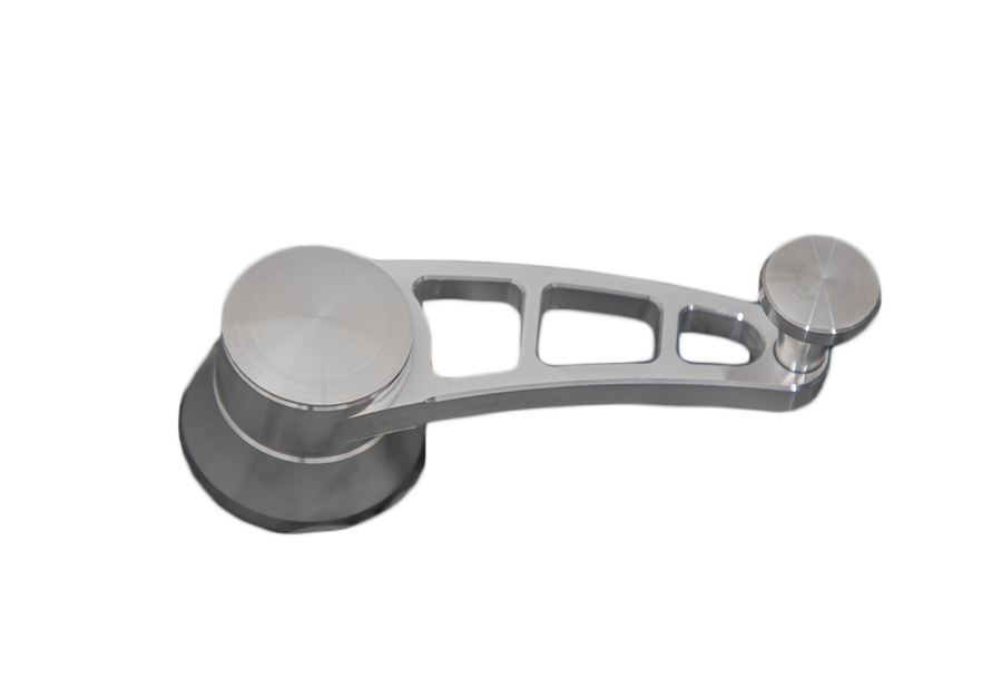 CVF Racing Polished Angled Design billet quarter window crank handles, universal fit, QWC-2-KIT