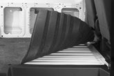 Vanrug Cargo Mat 15+ Ford Transit Long Wheel Base (M) - 148 inch WB w/o extended body 3/4 Inch Closed Cell Foam Mat Size 132 3/16 Inch x 68 5/16 Inch Charcoal BedRug