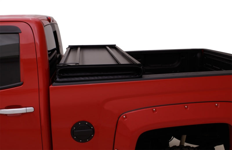 Lund 99-17 Ford F-250 Super Duty Styleside (8ft. Bed) Hard Fold Tonneau Cover - Black