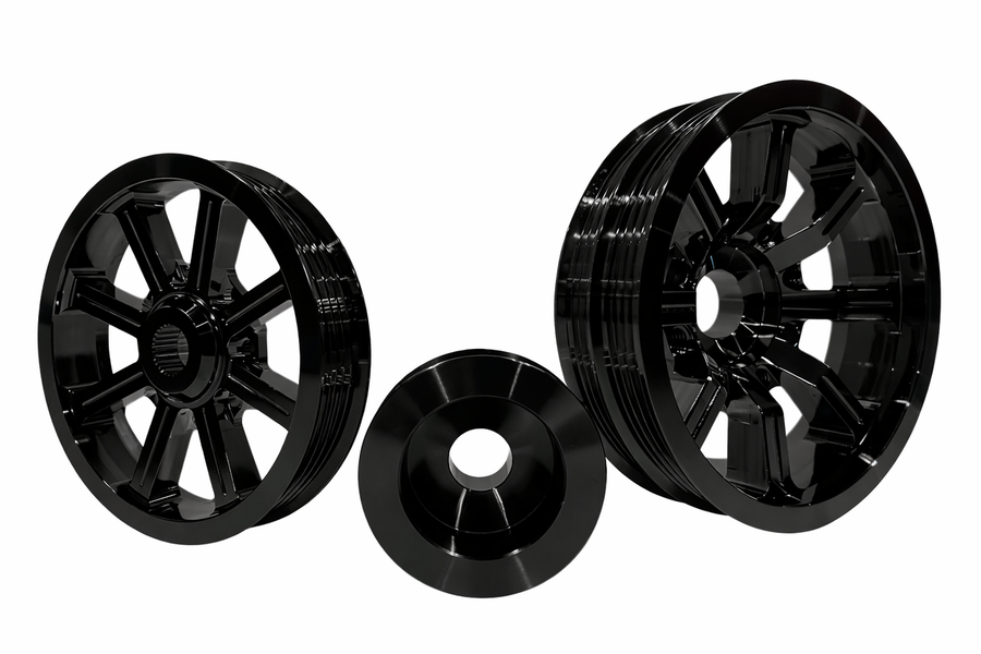 CVF Racing billet pulley kit, 3-piece for Subaru EJ series engines, SUBARU-3KIT