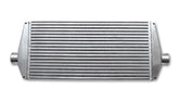 Vibrant Air-to-Air Intercooler Assembly with End Tanks | 25 in W x 12 in H x 3.5 in Core, 3 in Inlet/Outlet | 12815