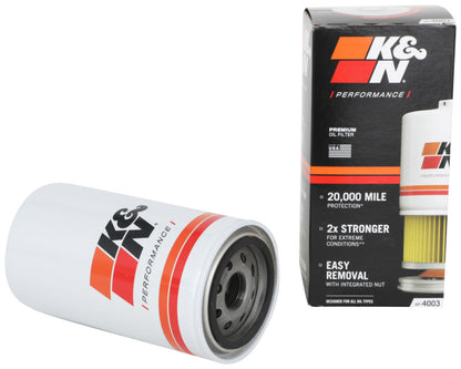 K&N Oil Filter | 1 In - 16UN-2B Thread | HP-4003