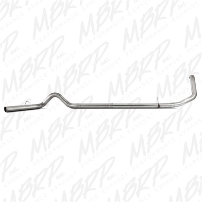 MBRP 1999-2003 Ford F-250/350 7.3L 4in Turbo Back Single No Muffler T409 SLM Series Exhaust System | S6200SLM