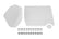 BMR 15-20 Ford Mustang A/C & Heater Delete Panel (Aluminum) - Bare