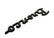 Ford Racing 2021+ Bronco Classic Script Fender Badges - Matte Black (Pair)