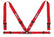 Sparco Belt 4Pt 3in/2in Competition Harness - Red