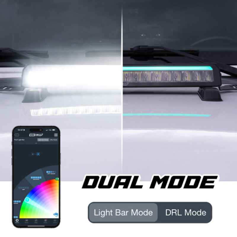 XK Glow XKmax 30in Offroad Light Bar w/ RGBW Chasing DRL & App Control