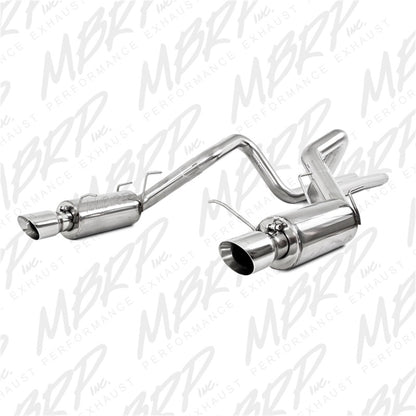 MBRP 11-14 Ford Mustang GT 5.0L Dual Split Rear Street Version T409 3in Cat Back Exhaust System | S7258409