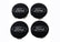 Ford Racing Ford Truck/SUV Black And Chrome Wheel Center Cap Kit