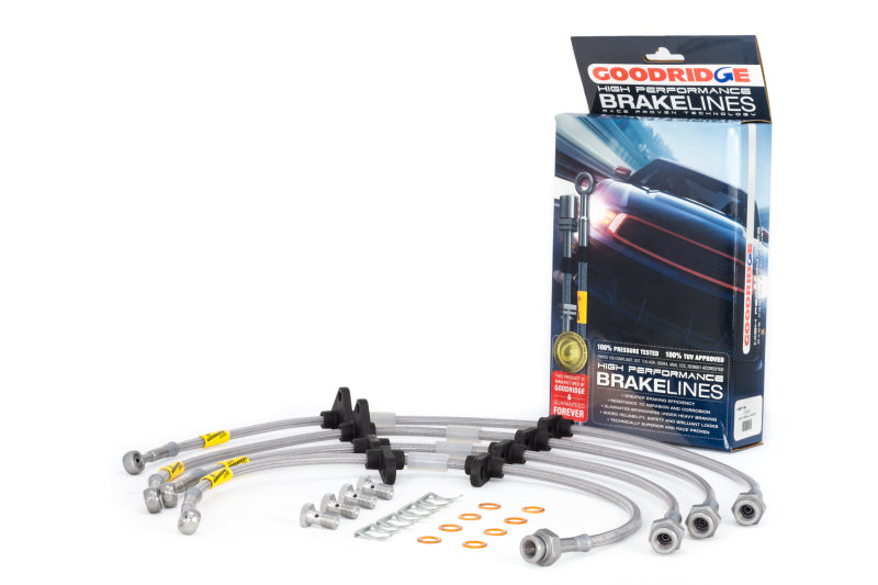 Goodridge 90-93 Acura Integra Stainless Steel Brake Line Kit