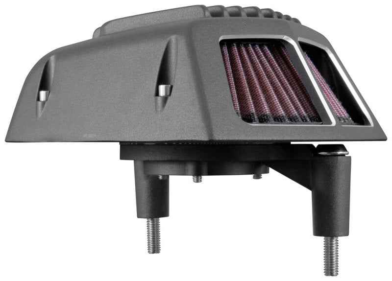 K&N Street Metal Intake System for 01-16 Harley-Davidson Softail/Dyna - Shaker Black