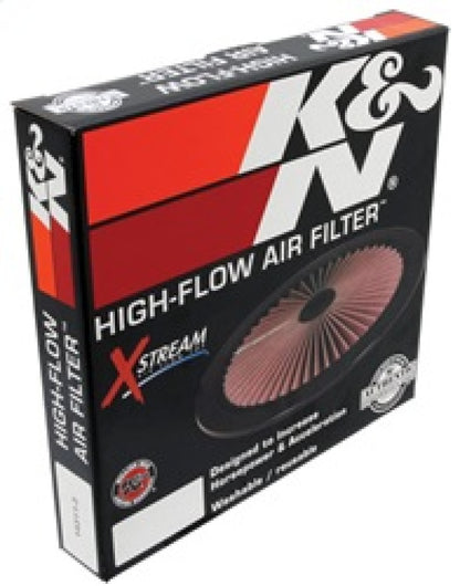 K&N Universal Air Filter | Round Lid, 1in Tall | 66-1101