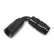 Russell Performance 3/8in SAE Quick Disc Female to -6 Hose Black 90 Degree Hose End