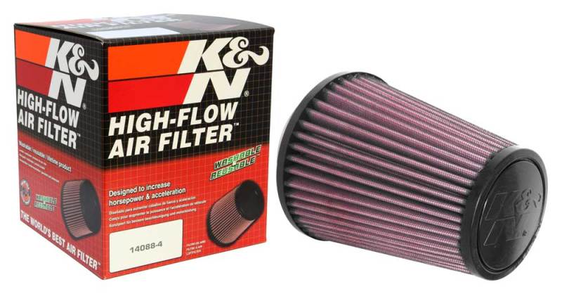 K&N Universal Tapered Filter 3.125in Flange ID x 5in Base OD x 3.5in Top OD x 6in Height