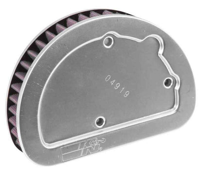 K&N Replacement Unique Air Filter 6.625in L x 4.75in W x 1.625in H with 1 Flange for Harley-Davidson