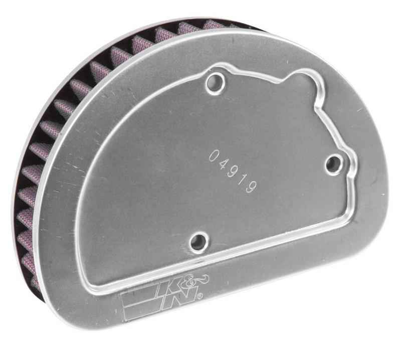 K&N Replacement Unique Air Filter 6.625in L x 4.75in W x 1.625in H with 1 Flange for Harley-Davidson