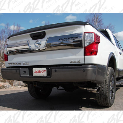 MBRP 16-19 Nissan Titan XD 5.0L 4in Filter Back Single Side Exit Alum Exhaust System | S6400AL