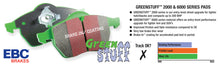 Load image into Gallery viewer, EBC 04-08 Acura TL 3.2 (Manual)(Brembo) Greenstuff Front Brake Pads