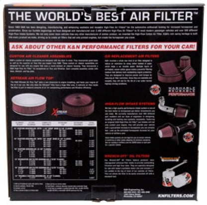 K&N Drop-In Air Filter | Round, 12in Flange, 6in Tall | E-3770