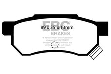 Load image into Gallery viewer, EBC 92-94 Acura Integra 1.7 Vtec Ultimax2 Rear Brake Pads